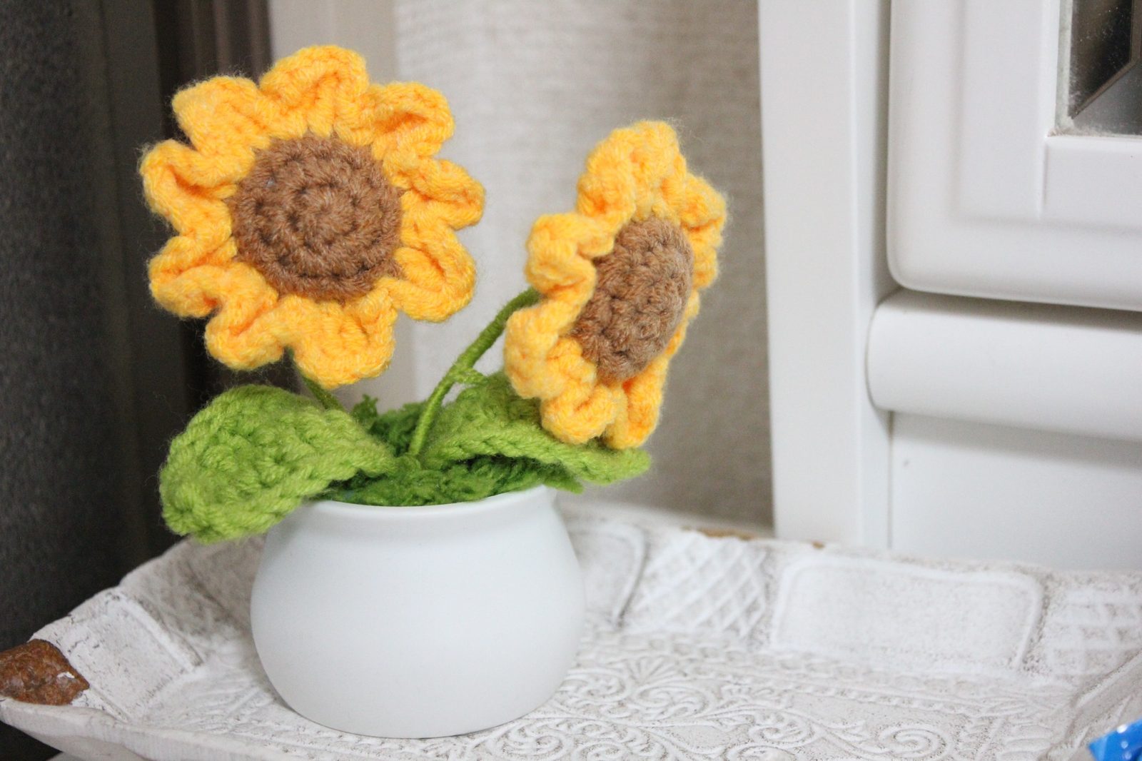 ひまわり編みぐるみ